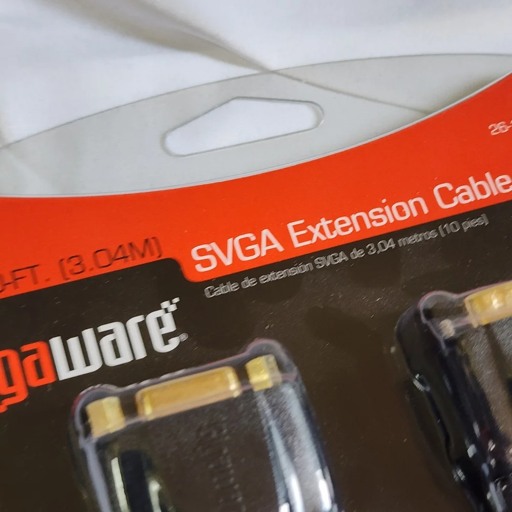 Gigaware SVGA extension cable 10 feet new in package nwt